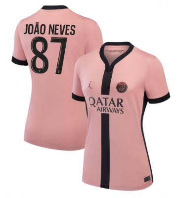 Paris Saint-Germain Joao Neves #87 Tredjetröja Dam 2024-25 Kortärmad